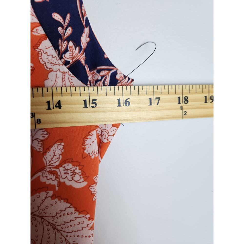 Maggy London Sheath knee length dress sz 2 v- neck detail Careerwear office - Picture 7 of 9